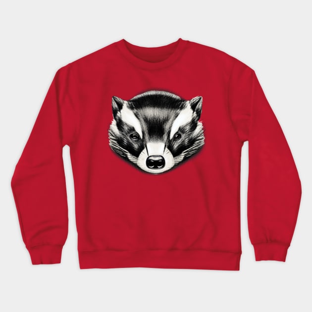 Badger Gaze Crewneck Sweatshirt by LochNestFarm